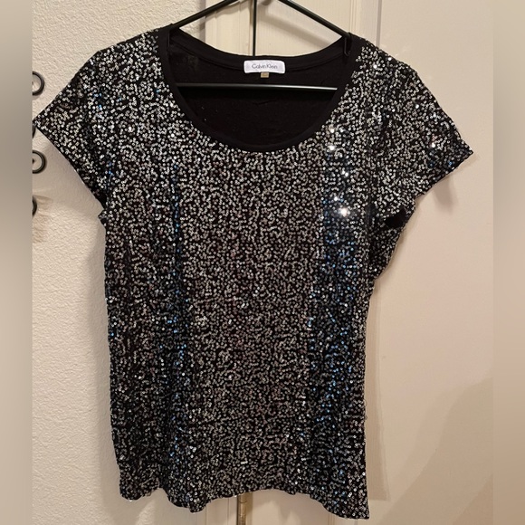 Calvin Klein Tops - Sparkling Calvin Klein Tee - size M.